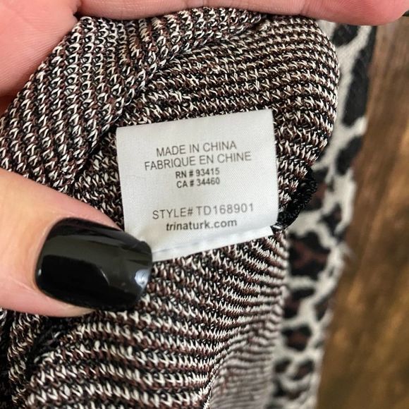 Trina Turk Huxley Leopard Print Fit & Flare Dress - Picture 7 of 8